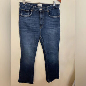 Zara|| Blue Jean Boot Cut, Size 14. Worn Once. With stretch